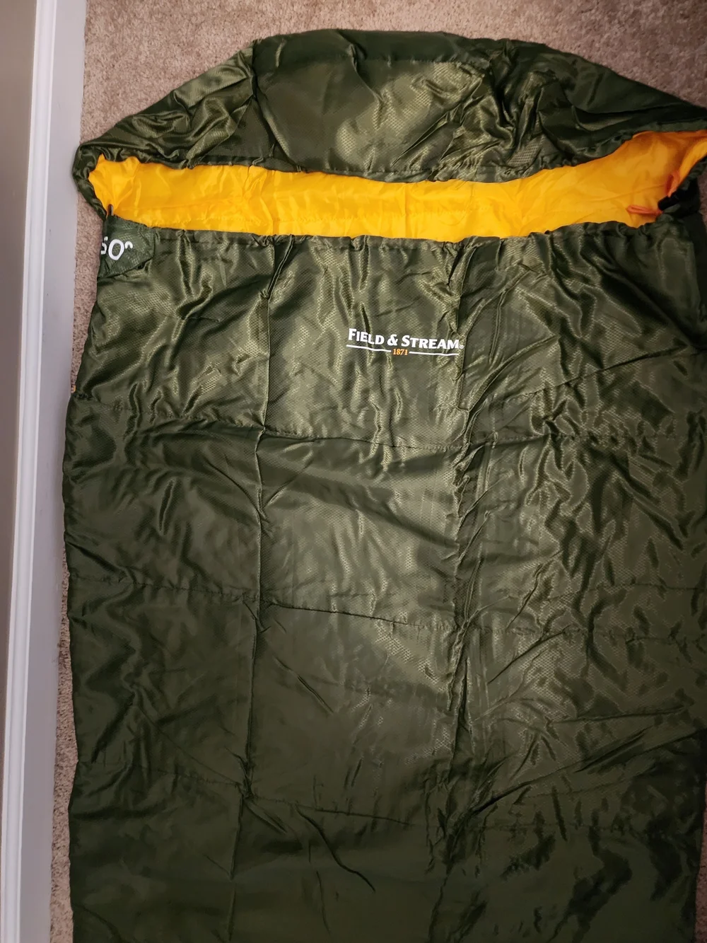 Field & Stream Olive Green 50° Sleeping Bag